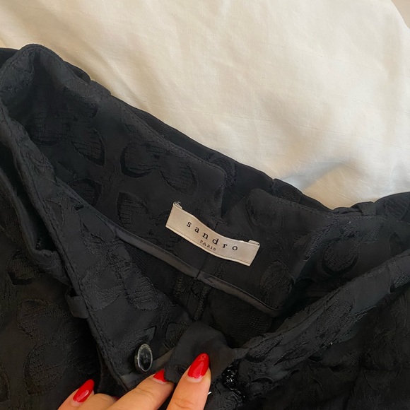 SANDRO high rise shorts with belt - worn 4 times - Picture 2 of 4